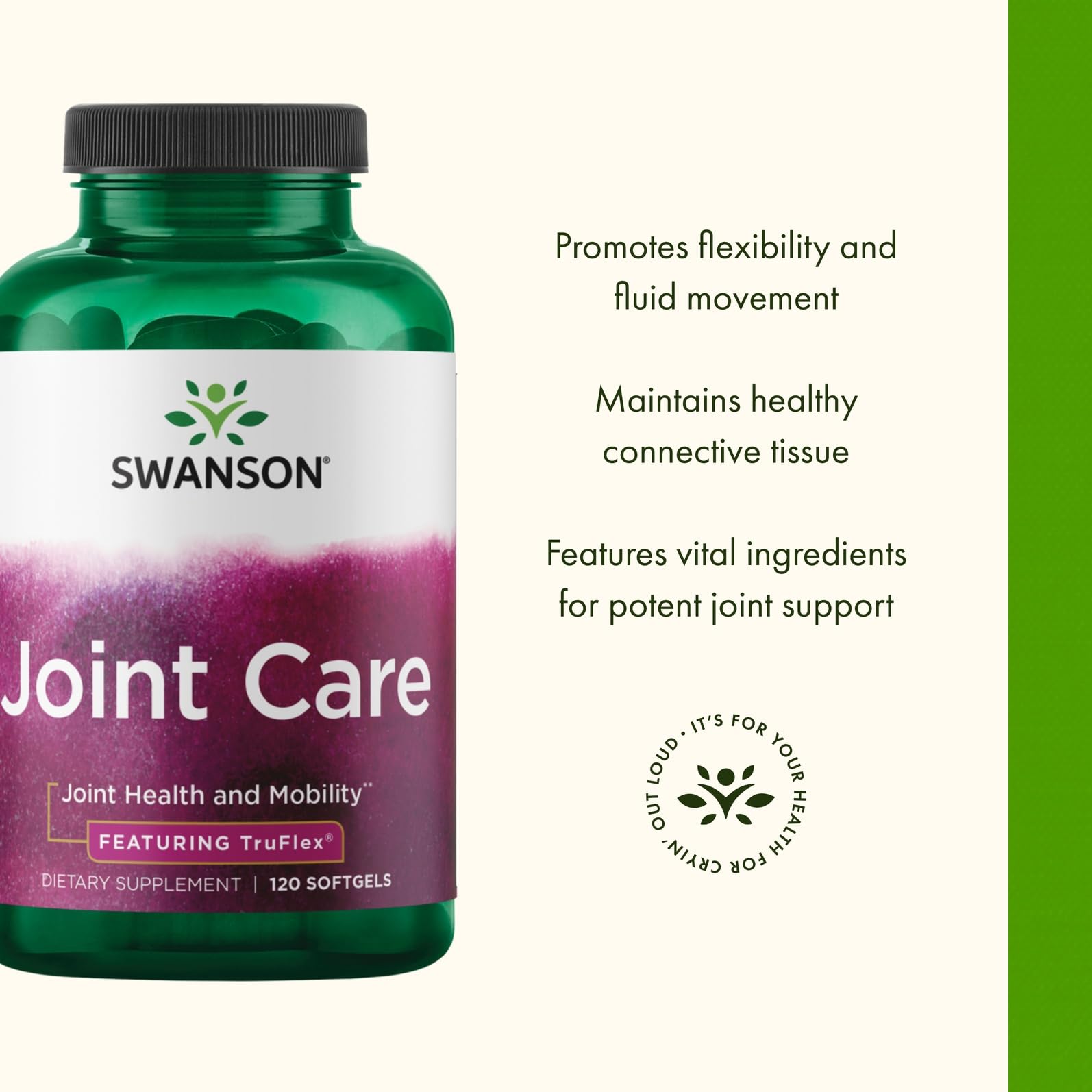 Swanson Joint Care Truflex bottle pour demonstrates easy dosing