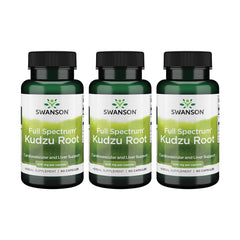 Swanson Kudzu Root bottle promoting daily wellness with potential cardiovascular balance.