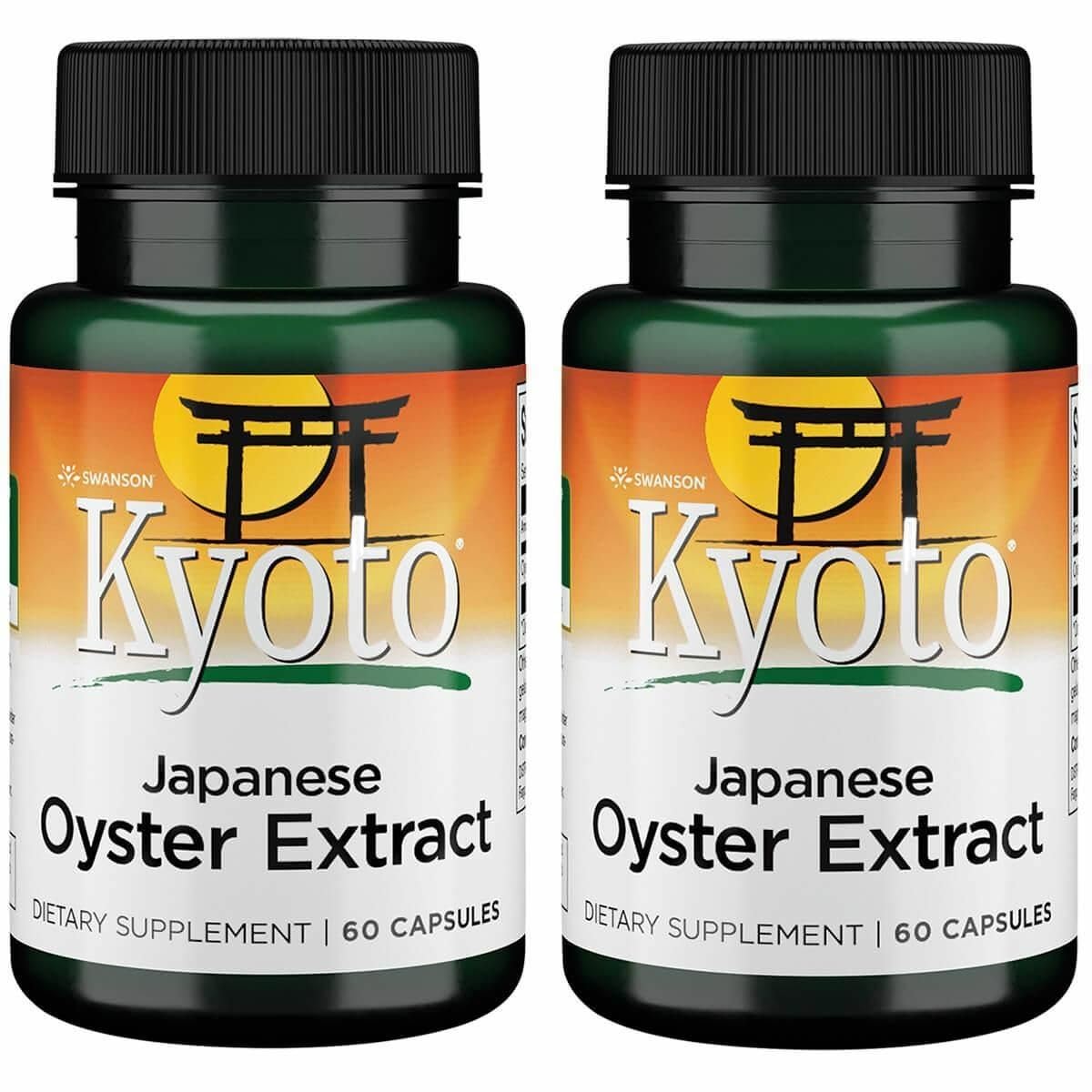 Swanson Kyoto Oyster Extract bottle showing oyster nutrients for daily wellness.