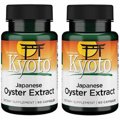 Swanson Kyoto Oyster Extract bottle showing oyster nutrients for daily wellness.