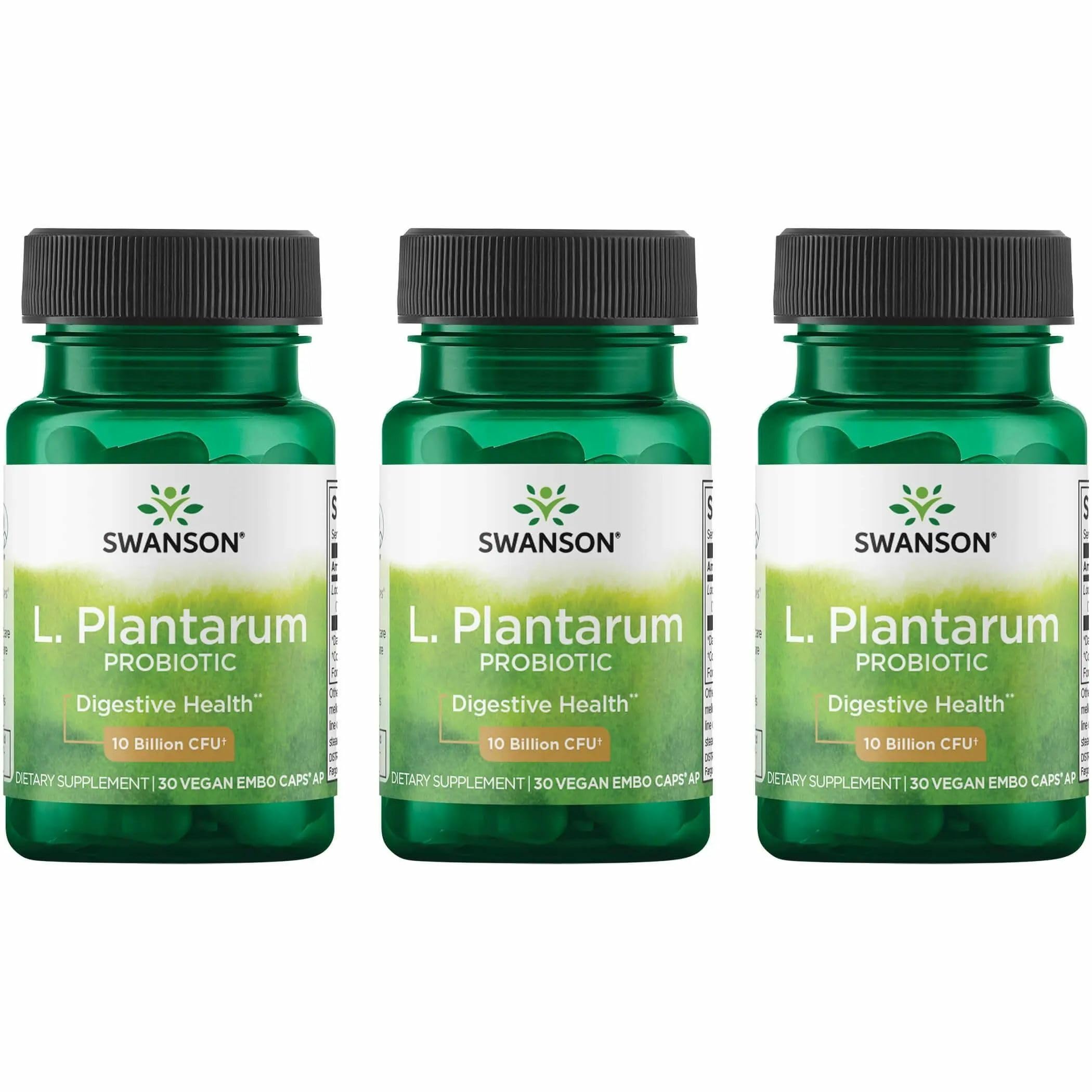 Swanson L. Plantarum bottle with capsules promotes digestive balance.