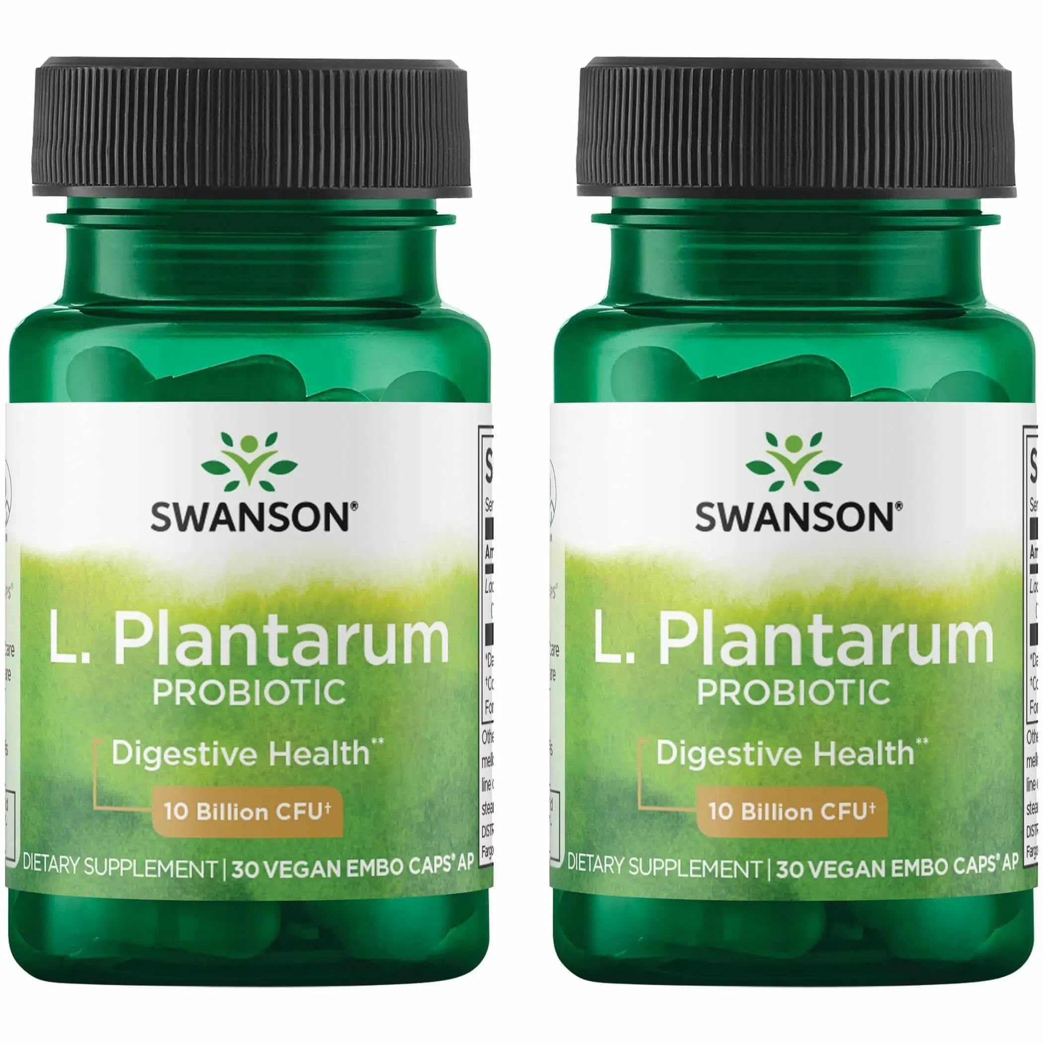 Swanson L. Plantarum bottle front label highlighting digestive balance support.