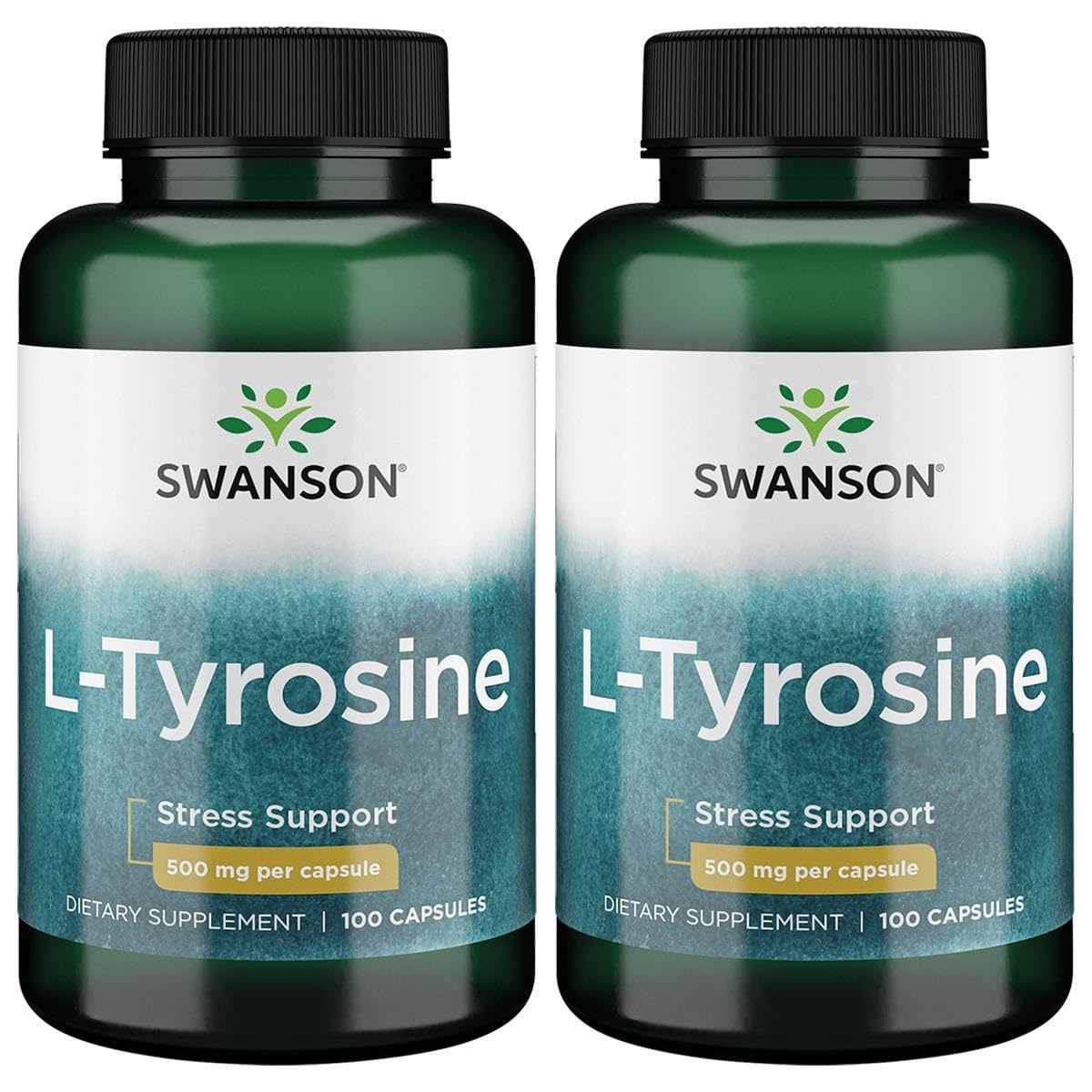 Swanson L-Tyrosine capsule close-up supports daily cognitive focus.