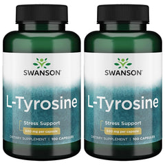 Swanson L-Tyrosine capsule close-up supports daily cognitive focus.