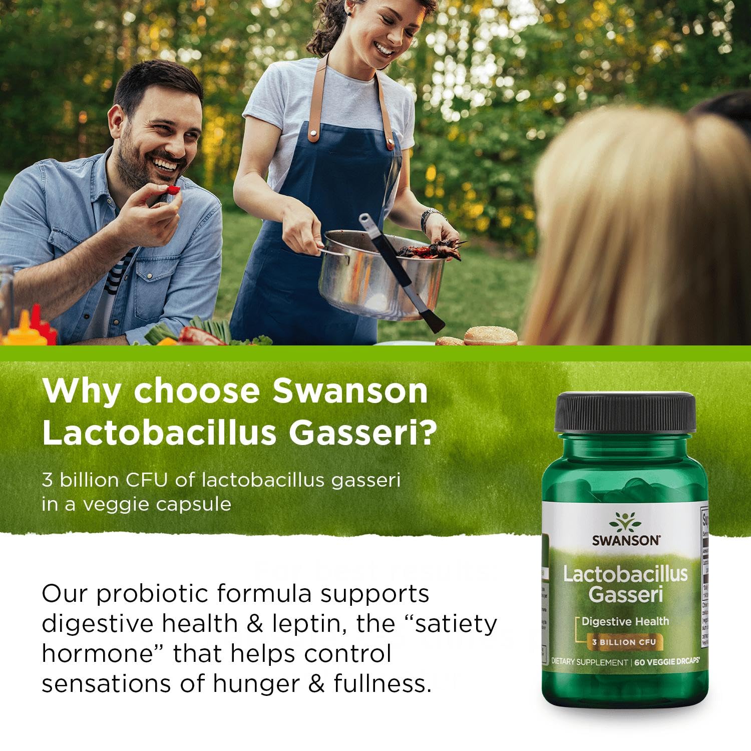Trusted quality packaging conveys Swanson probiotic standards