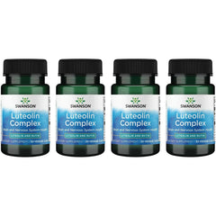 Swanson Luteolin Complex bottle cap close-up for daily brain support.