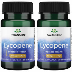 Swanson Lycopene softgels bottle on shelf offering antioxidant support
