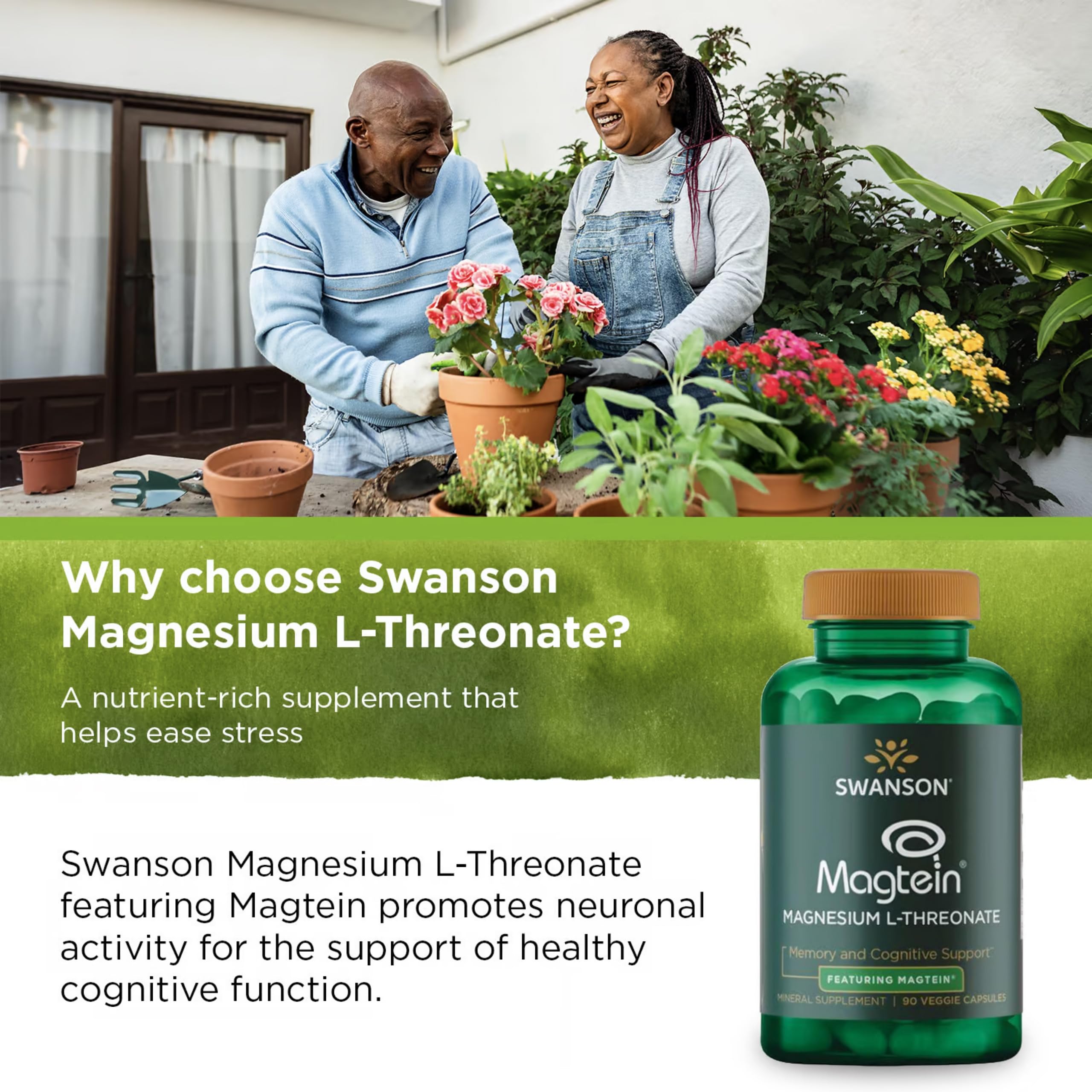 Swanson Magnesium L-Threonate 4-pack packaging shown for ongoing use