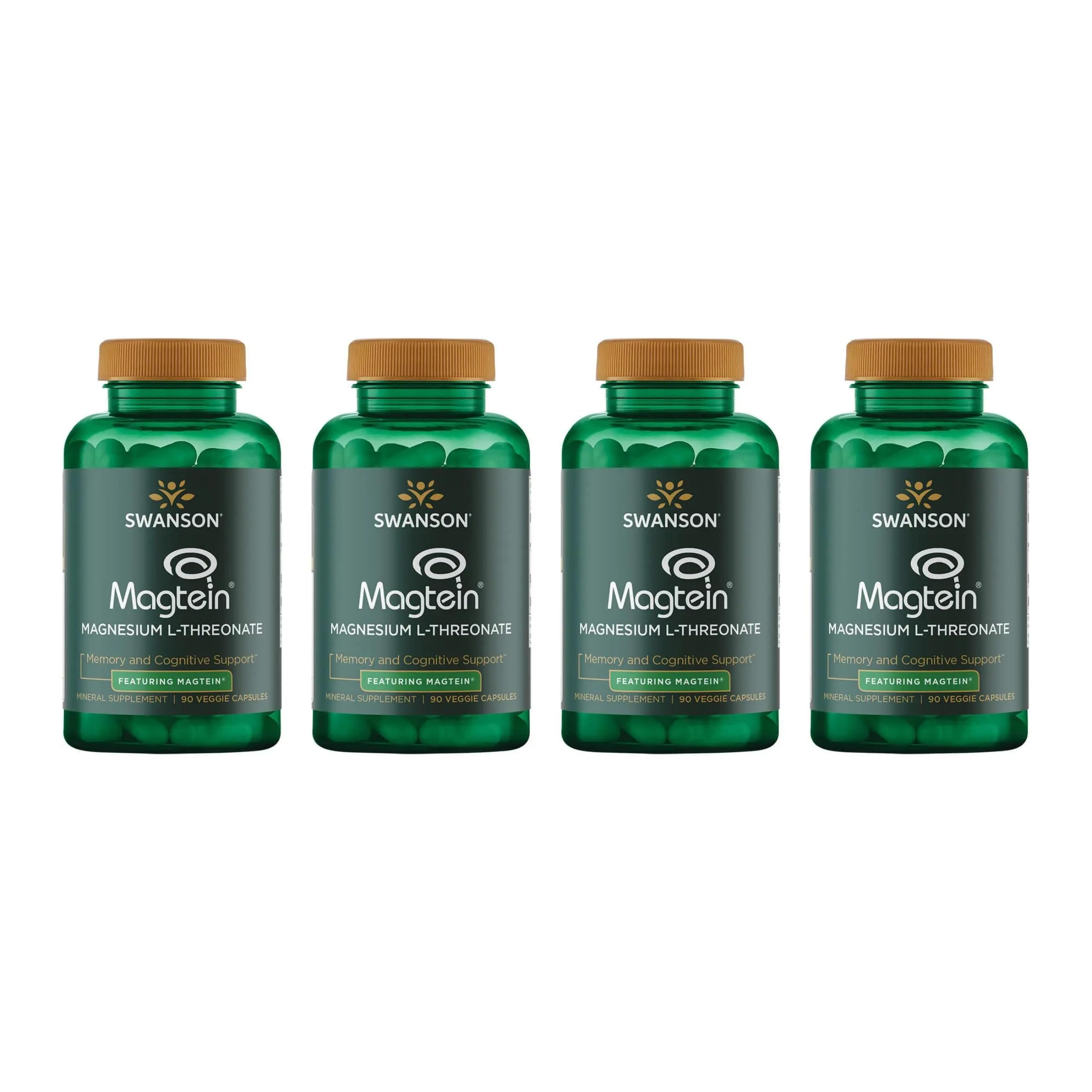 Swanson Magnesium L-Threonate bottle front for daily nervous system support