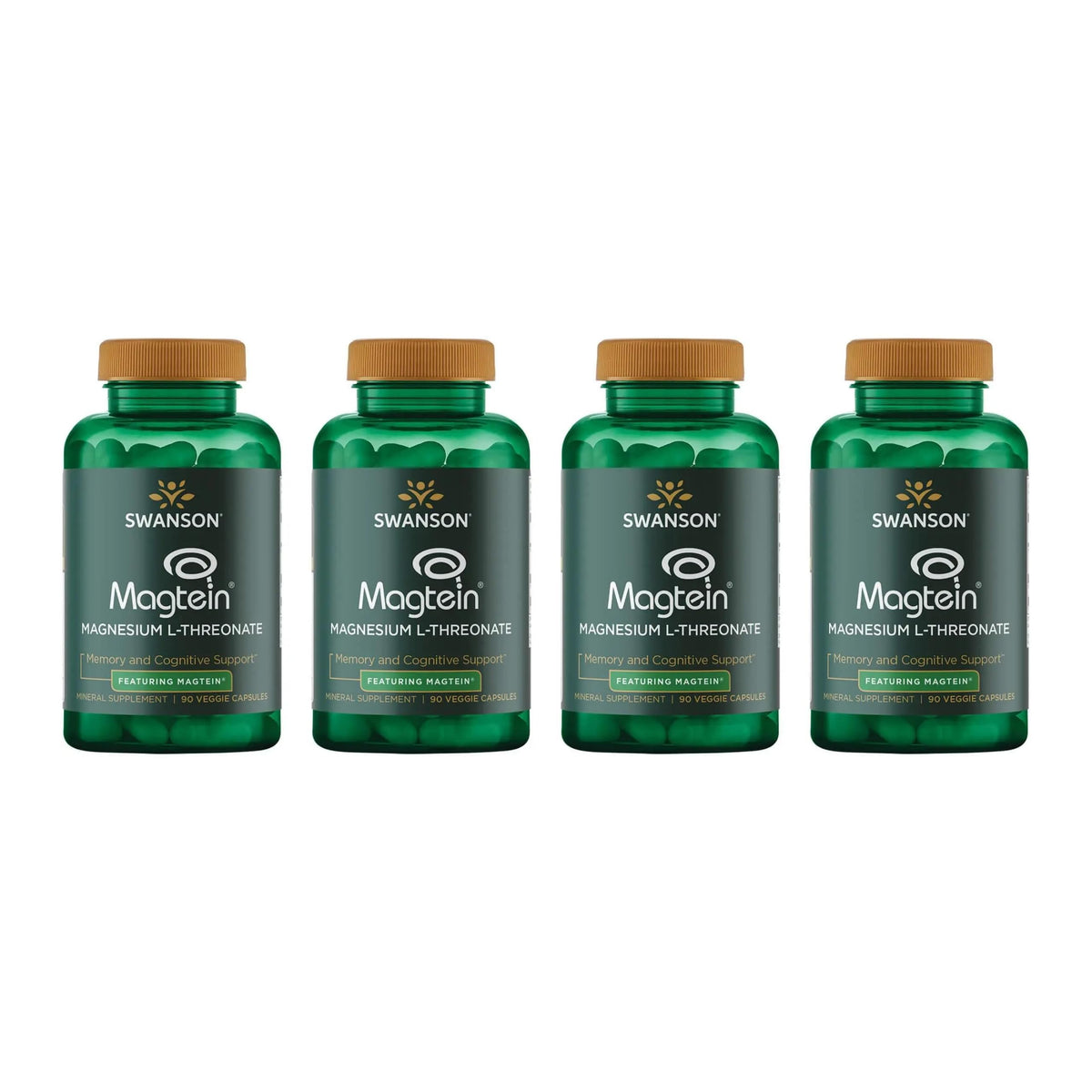 Swanson Magnesium L-Threonate bottle front for daily nervous system support
