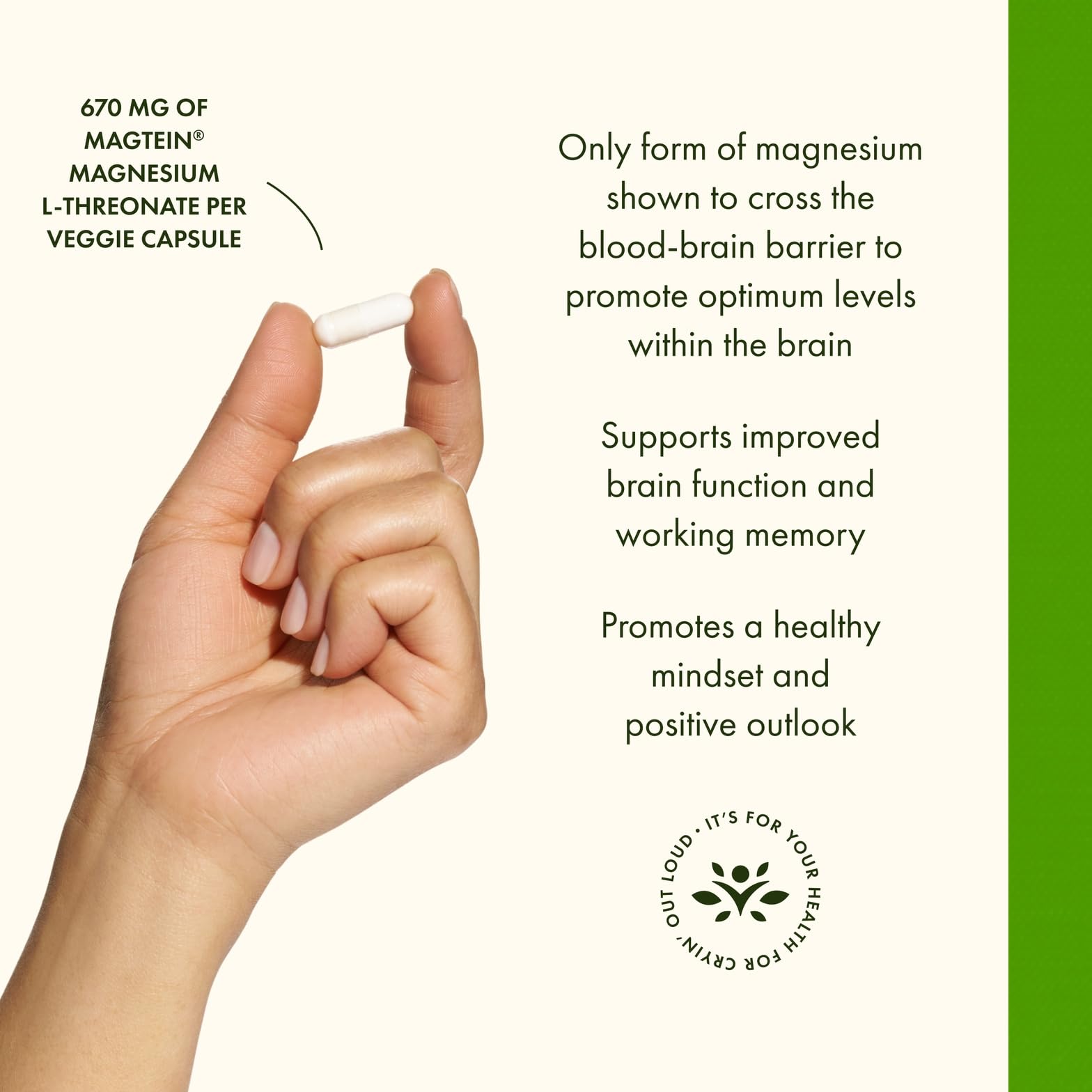 Swanson Magnesium L-Threonate label closeup highlighting ingredients and purity