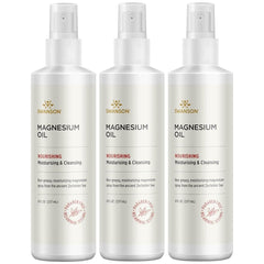 Swanson Magnesium Oil Spray Zechstein bottle for quick absorption and skin nourishment.