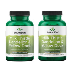 Swanson bottle featuring milk thistle blend for daily wellness routine