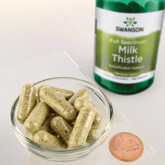 Swanson Milk Thistle label highlights full-spectrum plant-based ingredients