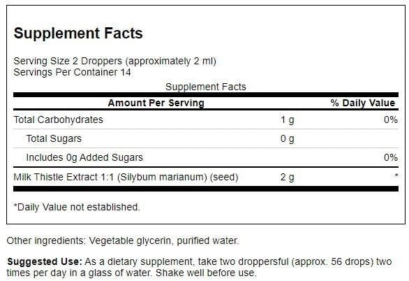 Swanson Milk Thistle Liquid Extract dropper dispensing for easy dosing