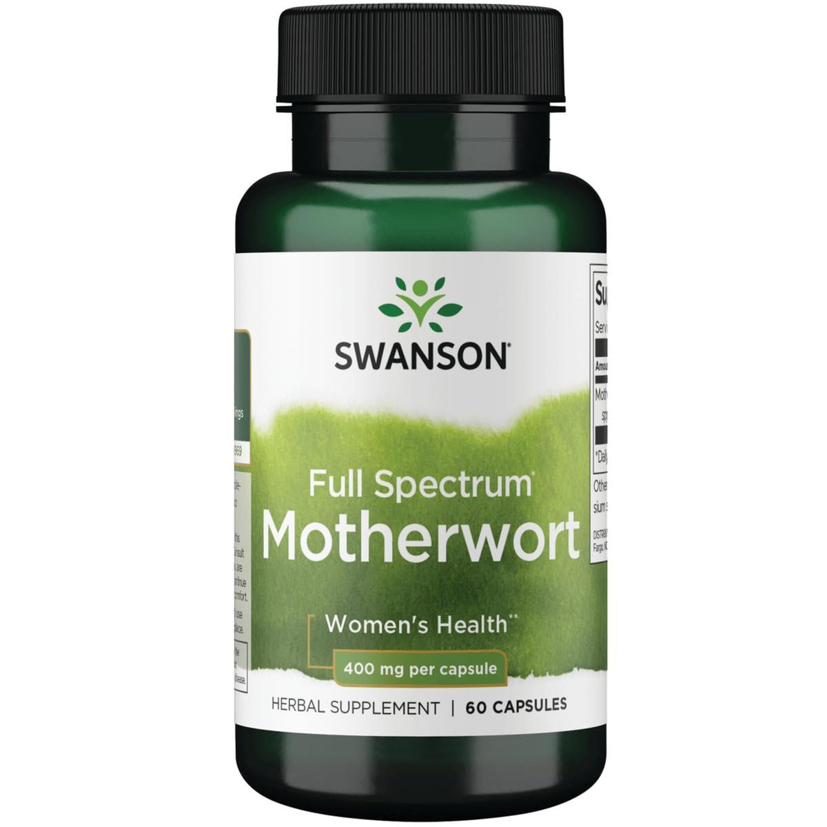Swanson Motherwort bottle side view for daily wellness routine