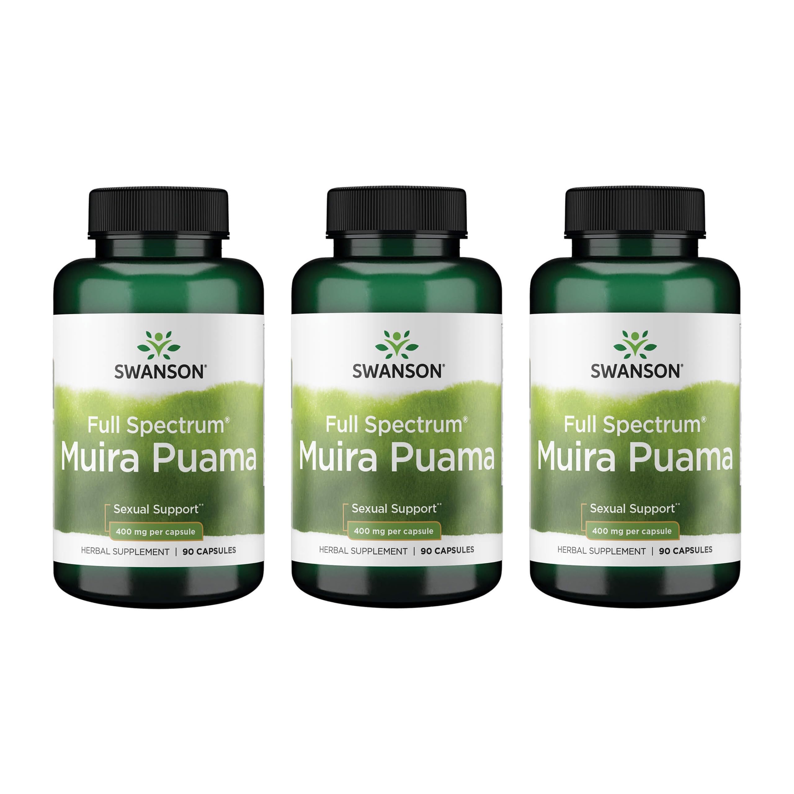 Swanson Muira Puama root bottle front for libido support