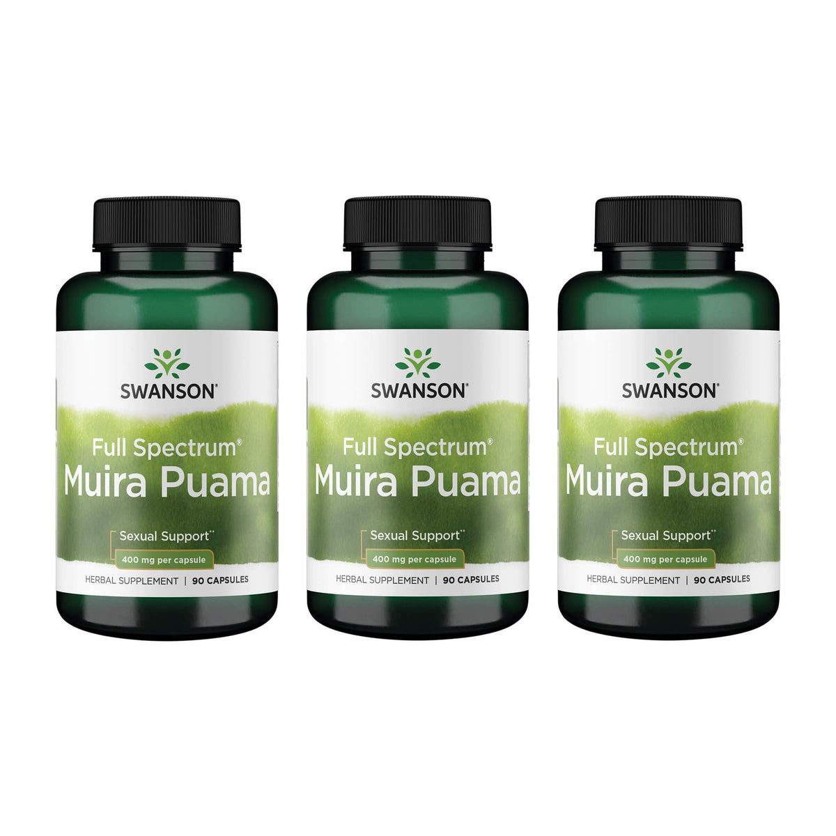 Swanson Muira Puama root bottle front for libido support