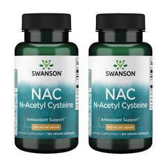 Swanson NAC 600 mg bottle front shows branding and serving size for daily antioxidant support