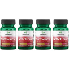Swanson nattokinase bottle front showcases packaging and capsule count for daily use