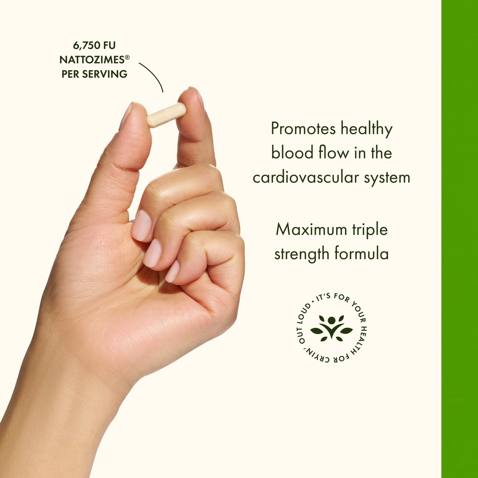 Swanson Nattozimes ingredients panel close-up indicating natto-derived enzyme support.