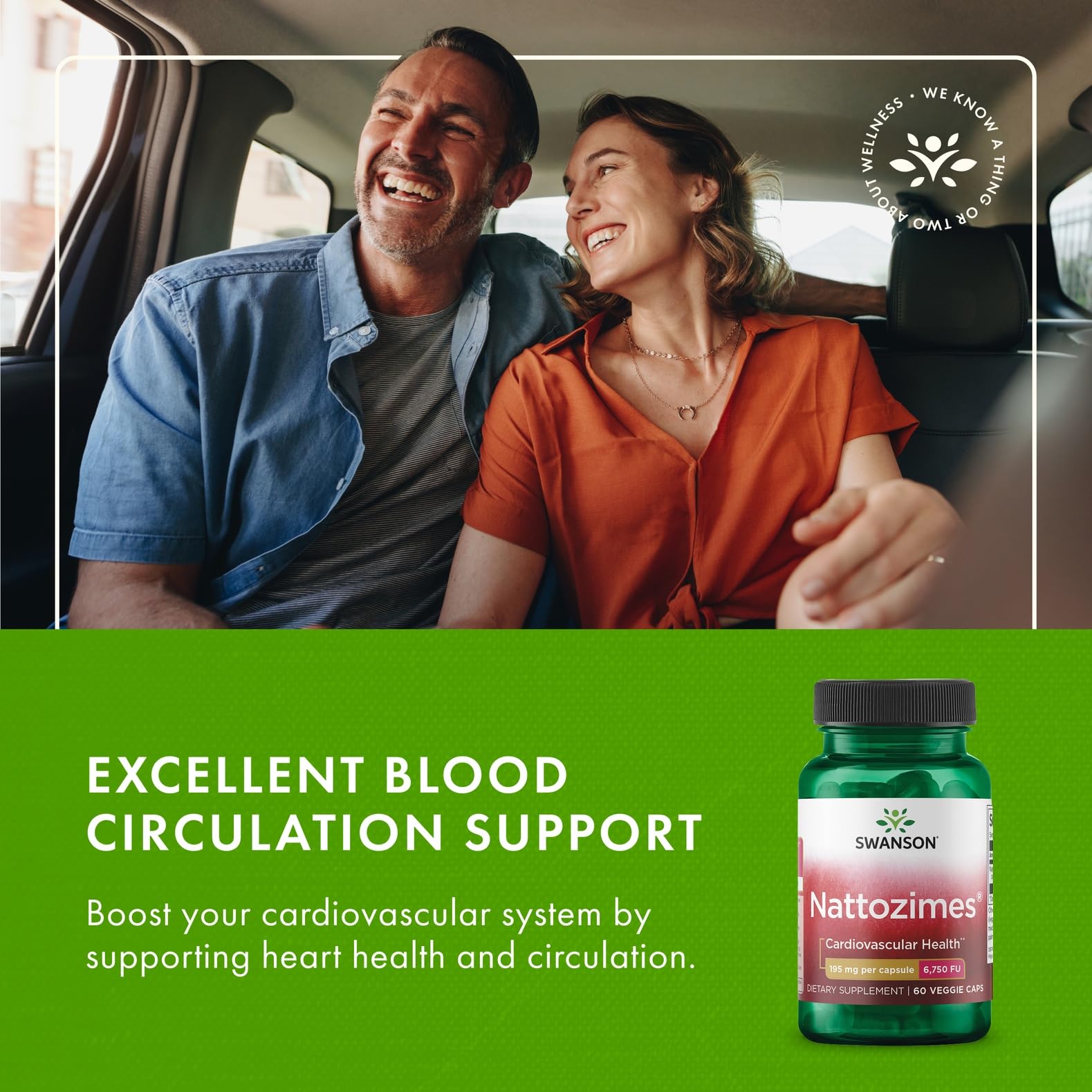 Swanson Nattozimes vegan capsules cater to vegetarian supplement routines.