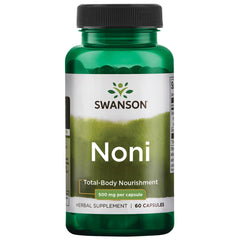Swanson Noni 500 mg bottle for daily vitality and easy capsule intake