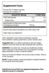 Swanson Nutraflora 60 vegan capsules package supports digestion and absorption.