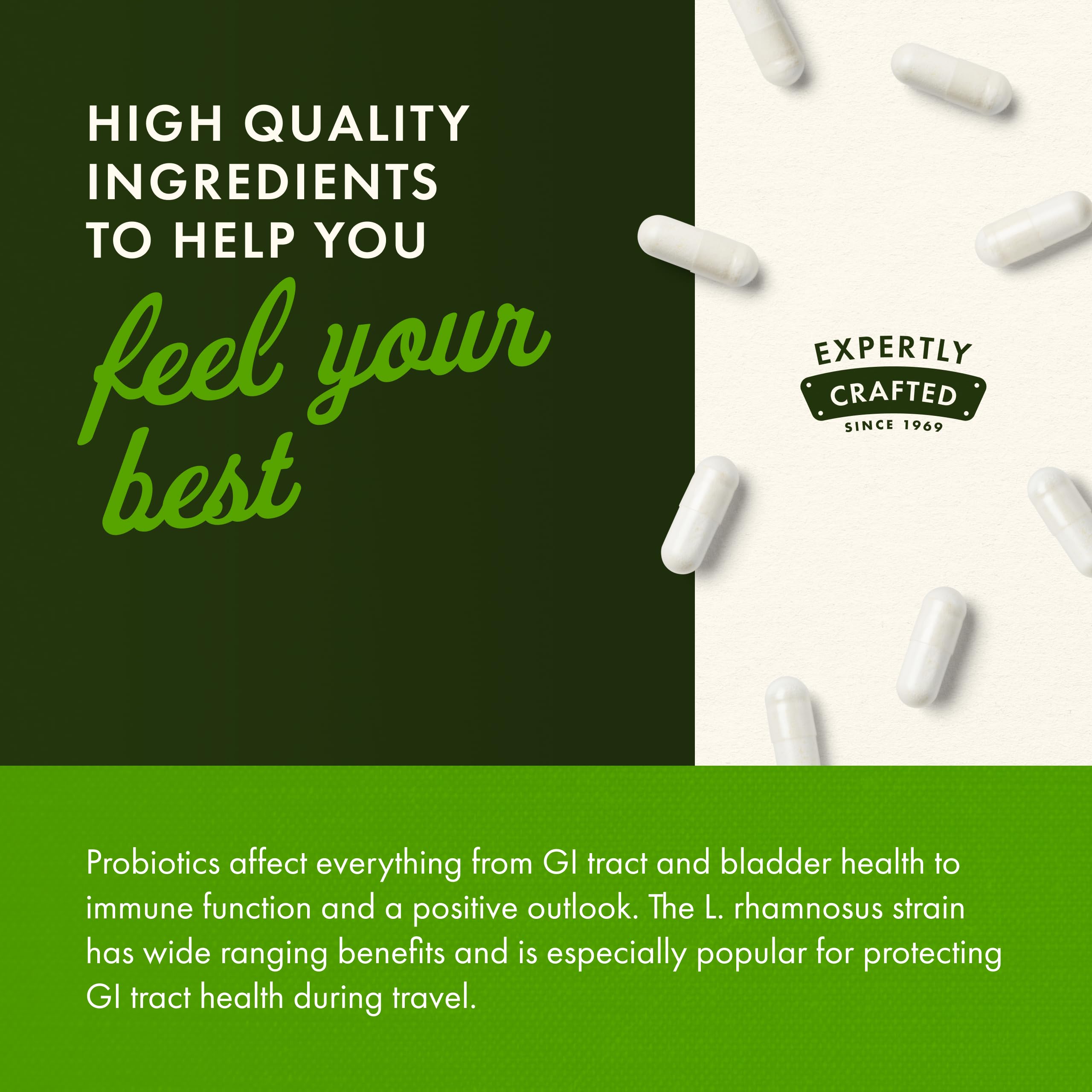 Swanson NutraFlora FOS bottle emphasizes prebiotic support for probiotics