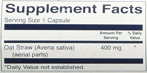 Swanson Oat Straw capsules view 60-count bottle for everyday energy