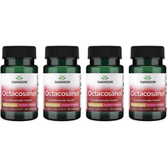 Swanson Octacosanol bottle with 30 capsules for cardiovascular support