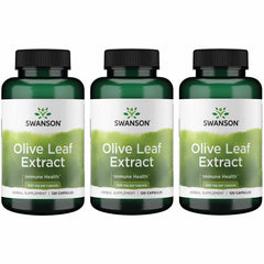 Swanson Olive Leaf Extract bottle front highlighting 20% oleuropein for daily wellness.