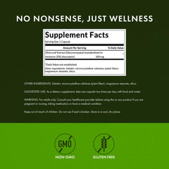 Swanson Olive Leaf Extract label front showing clean branding and benefits