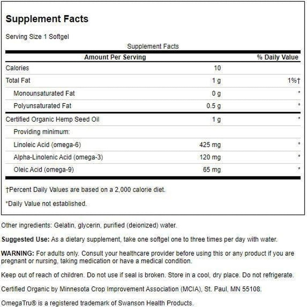 Omegatru softgels close-up highlighting easy-to-swallow capsules.