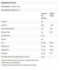 Swanson Organic Oat Bran Fiber powder jar helps with satiety for snacking.