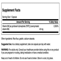 Swanson P-5-P capsules ready to swallow in daily routine