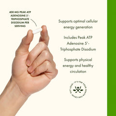 Swanson Peak ATP label detail highlights potency and dosage clarity.