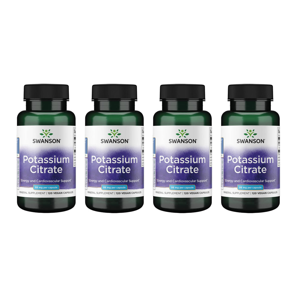 Swanson Potassium Citrate bottle front view for daily mineral support