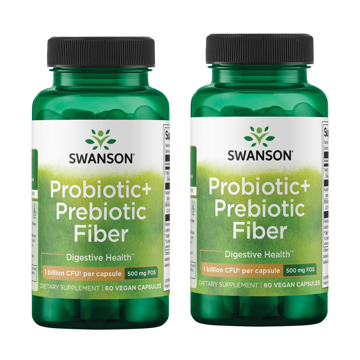 Swanson Prebiotic + Probiotic Fiber bottle ready for daily gut balance and routine use