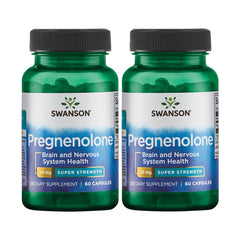 Swanson Pregnenolone bottle front view for quick identification.