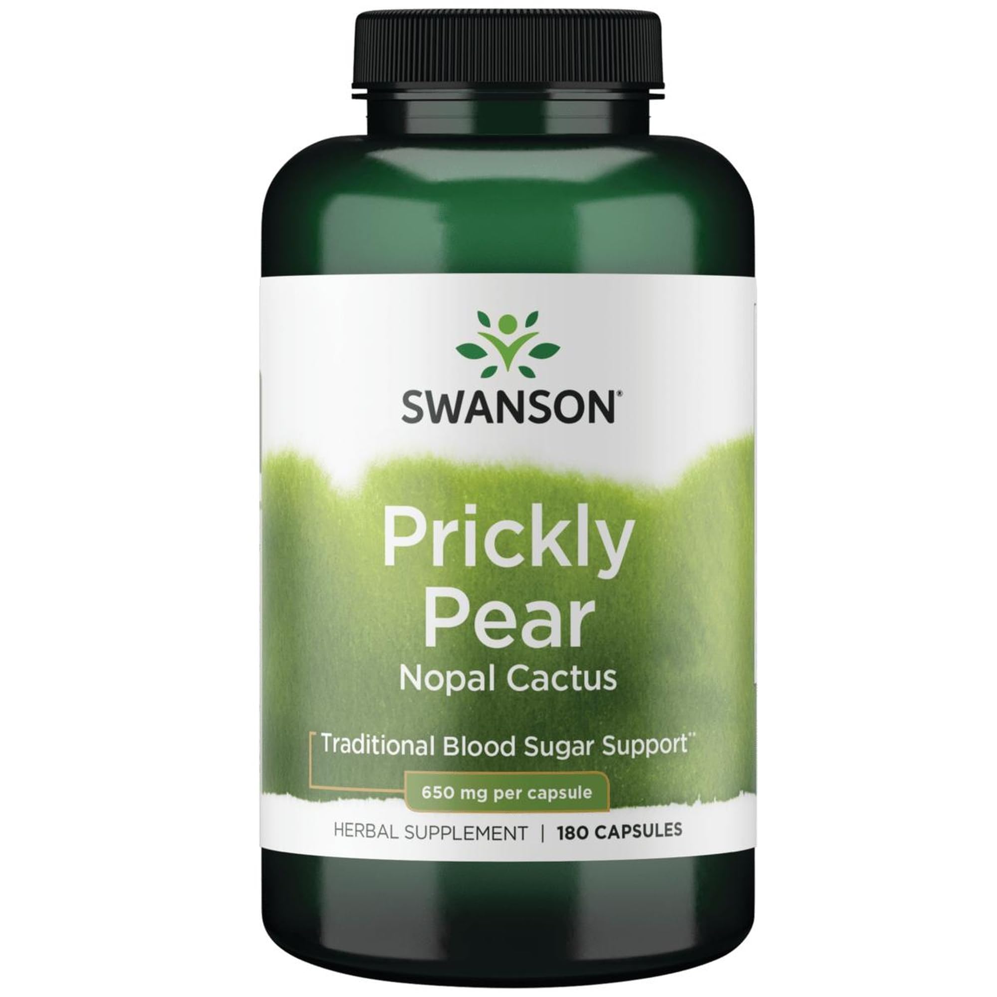 Swanson Prickly Pear Cactus bottle front view for daily wellness support