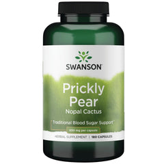 Swanson Prickly Pear Cactus bottle front view for daily wellness support