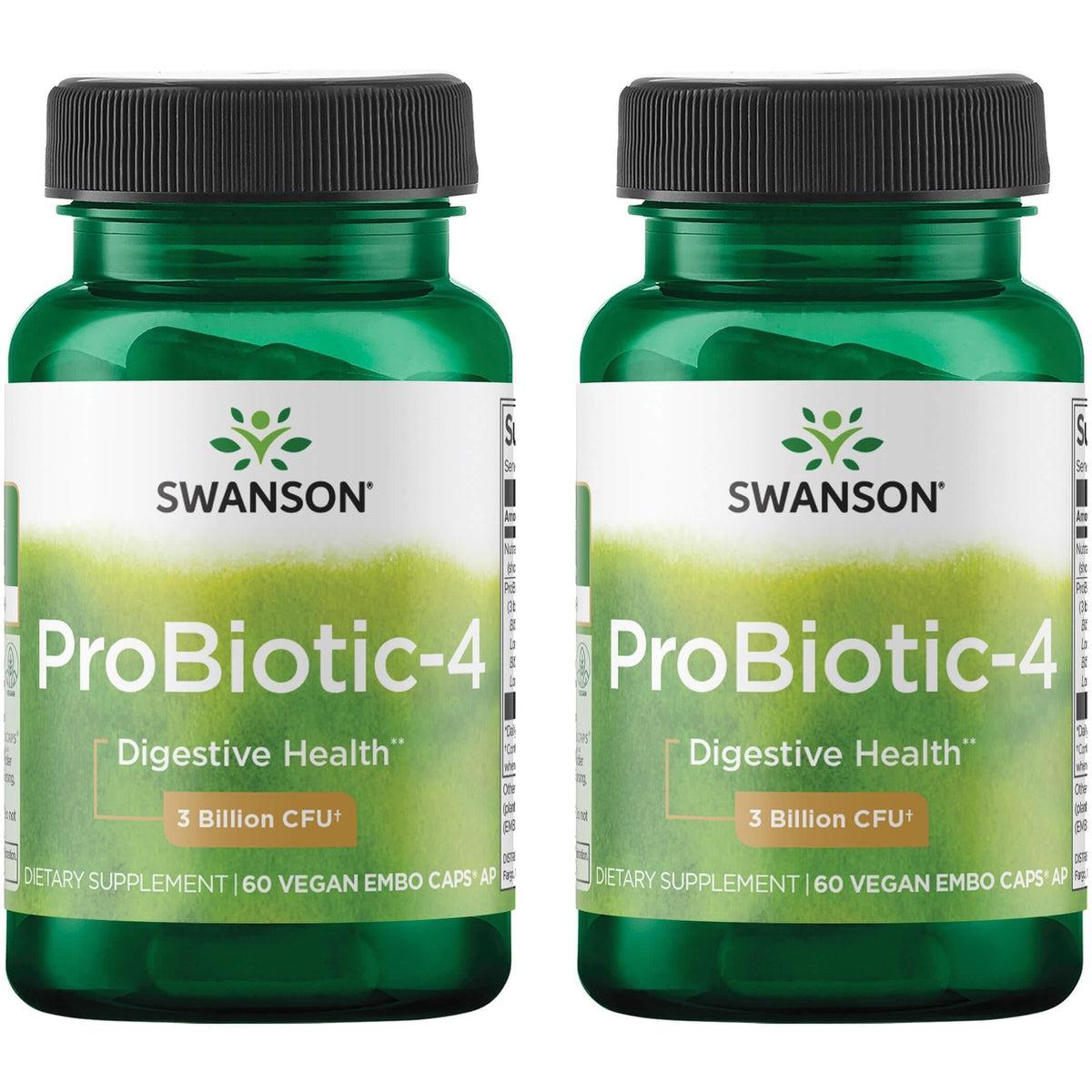 Swanson Probiotic-4 bottle showing capsules for daily gut balance