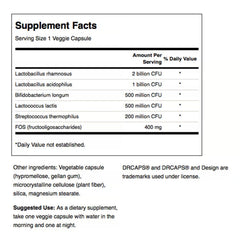 Swanson Probiotic Complex veggie DRcaps bottle ready for daily use.