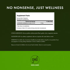 Swanson Probiotic two capsules daily usage concept for steady support.