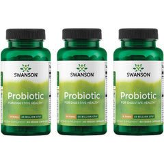 Swanson Probiotic bottle pour supports digestive balance and immune health.