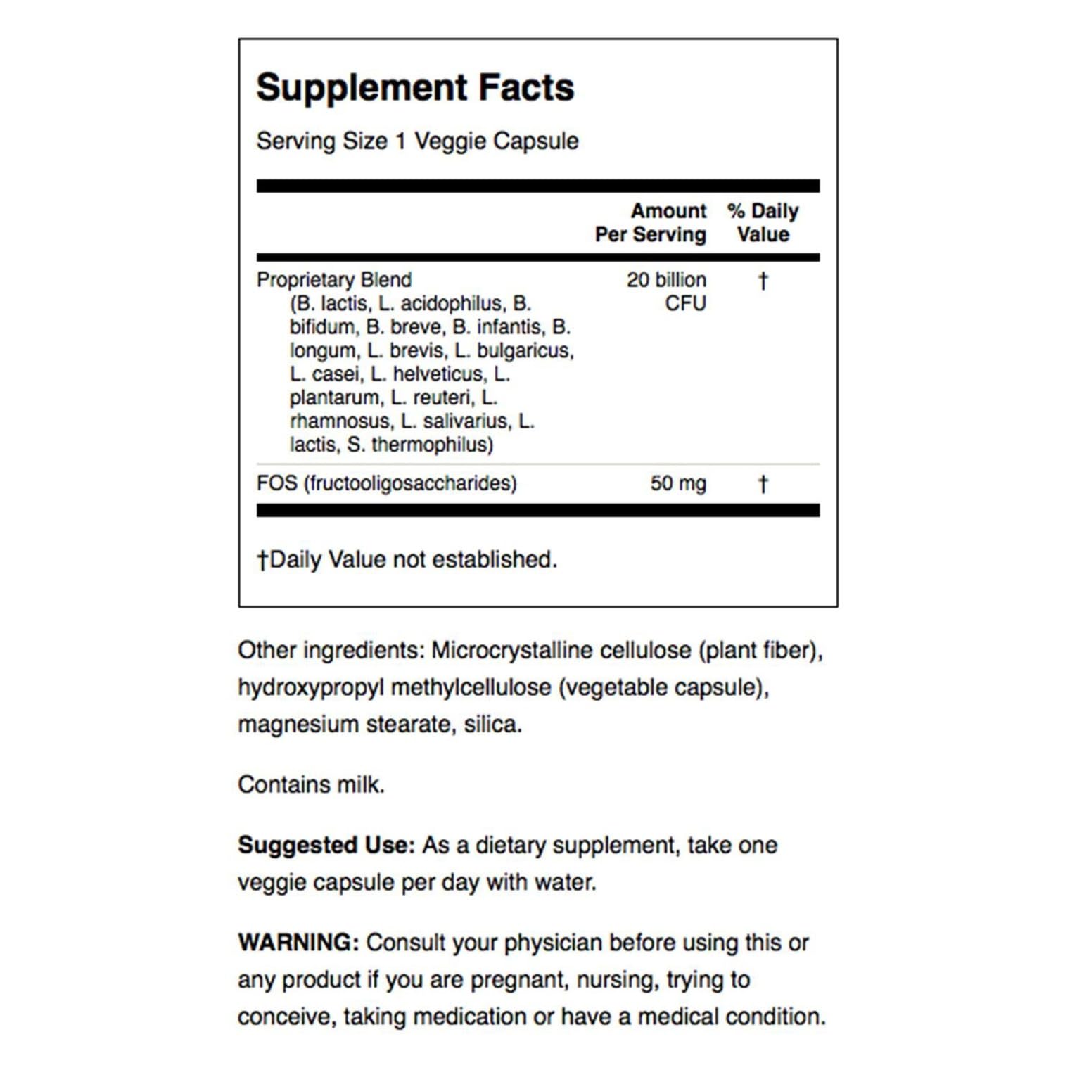 Close-up of Swanson probiotic capsules showing easy daily intake for on-the-go routines.