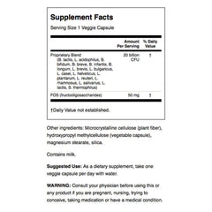 Close-up of Swanson probiotic capsules showing easy daily intake for on-the-go routines.