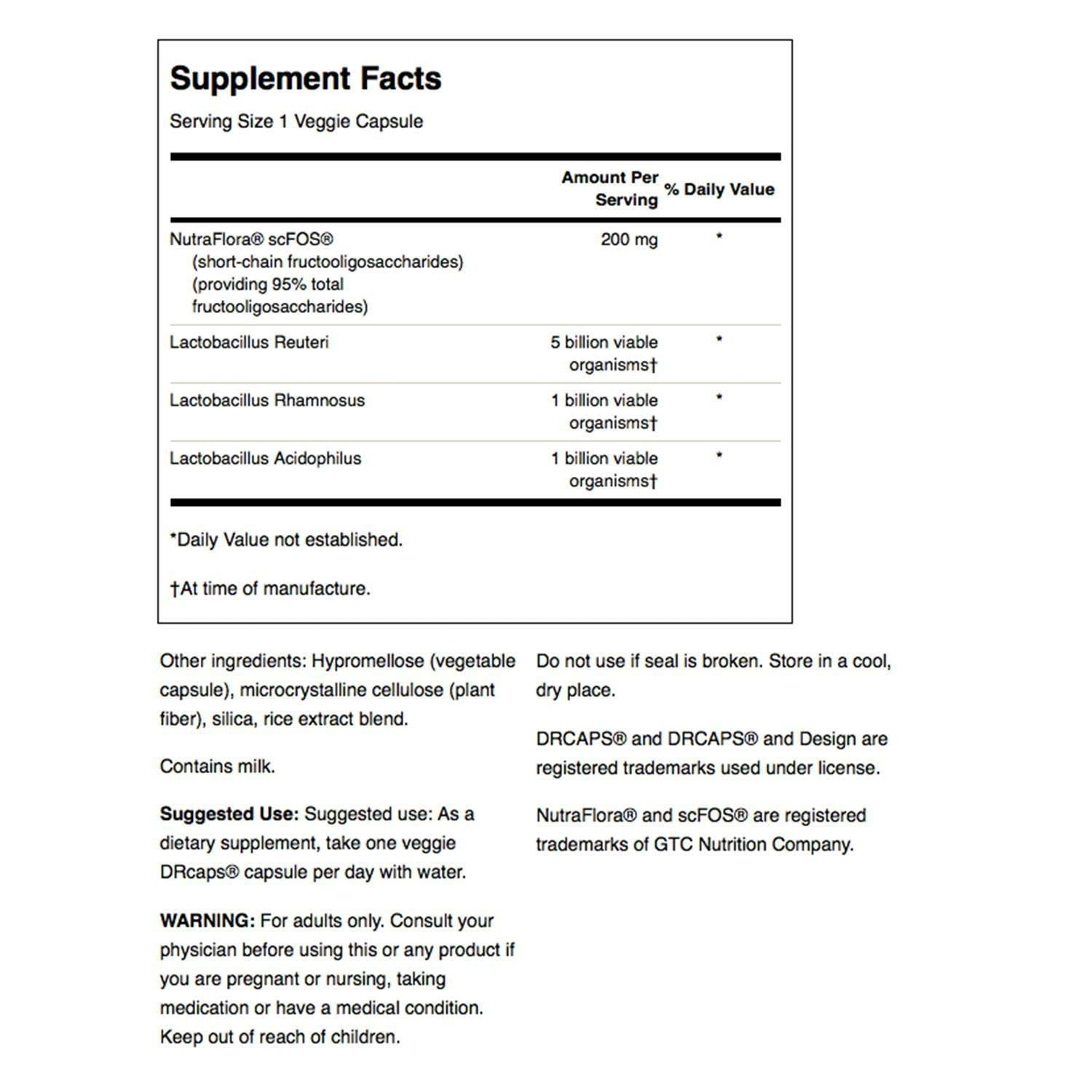 Swanson Probiotic Plus label closeup shows multi-strain formula.