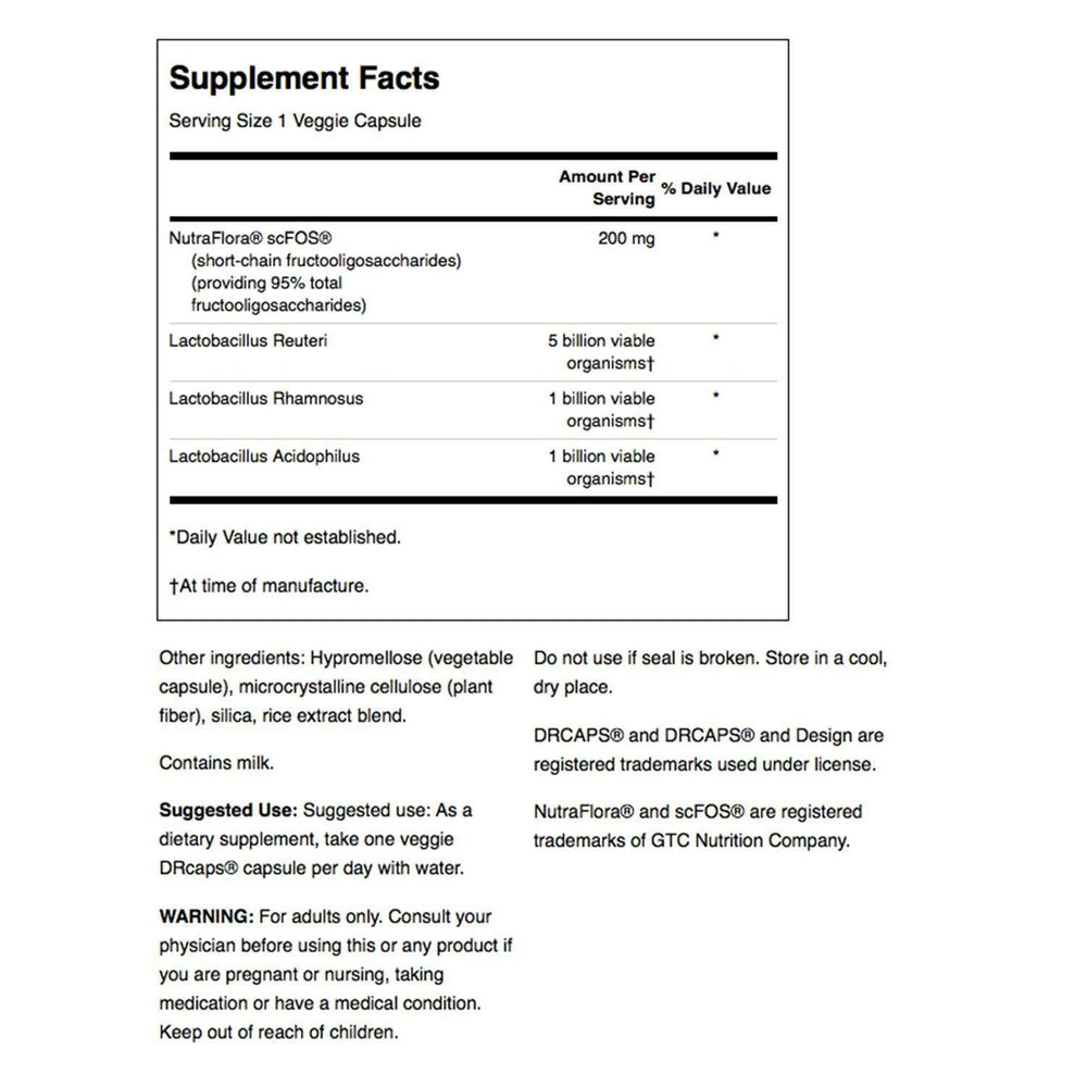 Swanson Probiotic Plus label closeup shows multi-strain formula.